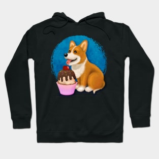 Corgi Loves Sweets Hoodie